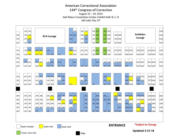 ACA Exhibitor Diagram ACA Exhibitor Diagram
